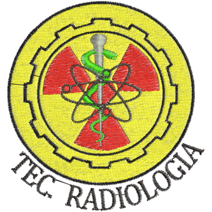 Matriz de Bordado Símbolo de tec de radiologia 